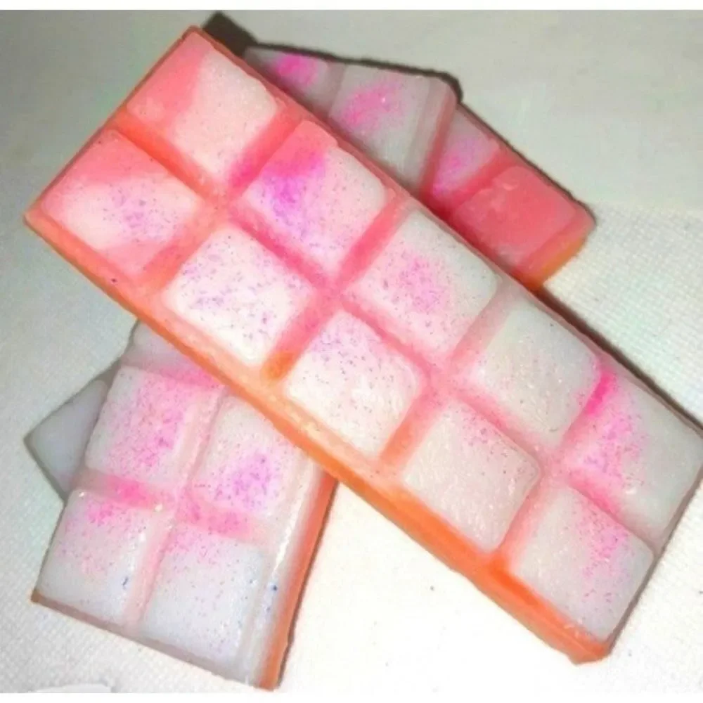 Hand crafted limited edition Pink Sangria wax Melt glitter bar